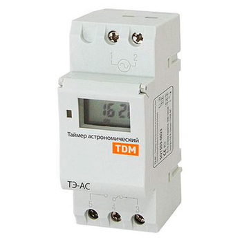 Таймер электронный астрономический ТЭ-АС 16А-DIN TDM SQ1503-0023 - Электрика, НВА - Реле, автоматизация и управление - Таймеры - . Магазин оборудования для автономного и резервного электропитания Ekosolar.ru в Кашире