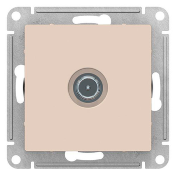 Розетка TV SE AtlasDesign оконечная 1DB, бежевая, механизм - Электрика, НВА - Выключатели и розетки - Розетки - . Магазин оборудования для автономного и резервного электропитания Ekosolar.ru в Кашире