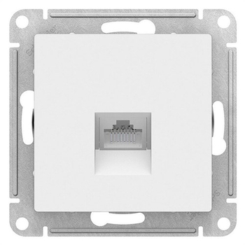 Розетка компьютерная SE AtlasDesign RJ45, белая механизм - Электрика, НВА - Выключатели и розетки - Розетки - . Магазин оборудования для автономного и резервного электропитания Ekosolar.ru в Кашире