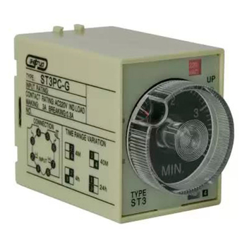 Реле времени 220V ST3PC-G (0.5-4min/40min/4h/24h) Энергия - Электрика, НВА - Реле, автоматизация и управление - Реле времени - . Магазин оборудования для автономного и резервного электропитания Ekosolar.ru в Кашире