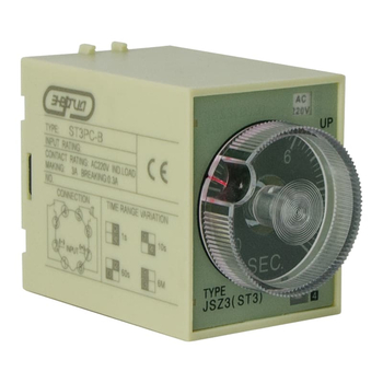 Реле времени 220V ST3PC-B (0.1-1s/10s/60s/6 min) Энергия - Электрика, НВА - Реле, автоматизация и управление - Реле времени - . Магазин оборудования для автономного и резервного электропитания Ekosolar.ru в Кашире