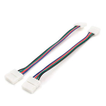 Комплект коннекторов Apeyron Electrics 09-12 (2 клипсы с проводами) для RGB-светодиодной ленты 12В IP20 10 мм - Светильники - Cветодиодные ленты - . Магазин оборудования для автономного и резервного электропитания Ekosolar.ru в Кашире