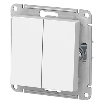 Выключатель Schneider Electric AtlasDesign 2-клавишный сх.5, 10АХ, белый, механизм - Электрика, НВА - Выключатели и розетки - Выключатели - . Магазин оборудования для автономного и резервного электропитания Ekosolar.ru в Кашире