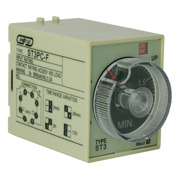 Реле времени 220V ST3PC-F (0.25-2m/20m/2h/12h) Энергия, 10 шт - Электрика, НВА - Реле, автоматизация и управление - Реле времени - . Магазин оборудования для автономного и резервного электропитания Ekosolar.ru в Кашире