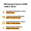 ИБП Энергия Smart.2 300W + Аккумулятор S 100 Ач - 12В (300Вт - 182мин) - ИБП и АКБ - ИБП Энергия - ИБП для котлов отопления - . Магазин оборудования для автономного и резервного электропитания Ekosolar.ru в Кашире