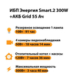 ИБП для котла Энергия Smart 2 300 Вт + Аккумулятор Grid 55 Ah 12 v (300Вт - 100мин) - ИБП и АКБ - ИБП Энергия - ИБП для котлов отопления - . Магазин оборудования для автономного и резервного электропитания Ekosolar.ru в Кашире